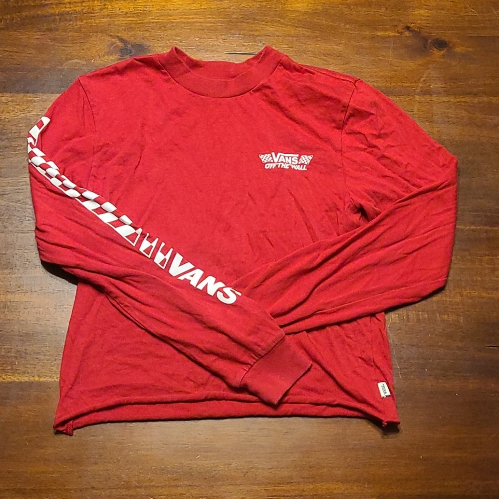 Vans long‎ sleeved cut off shirt